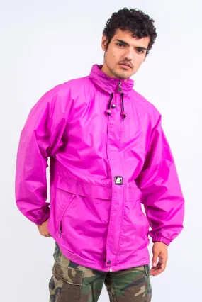 00's Pink K-Way Waterproof Rain Jacket