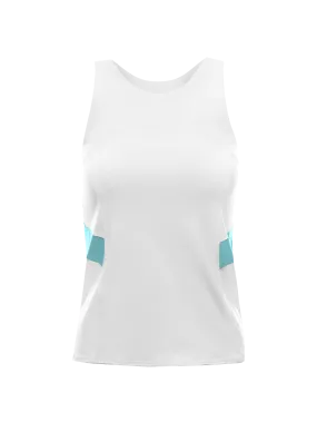 197223-182 | COLORBLOCK TANK | WHITE/ANGEL