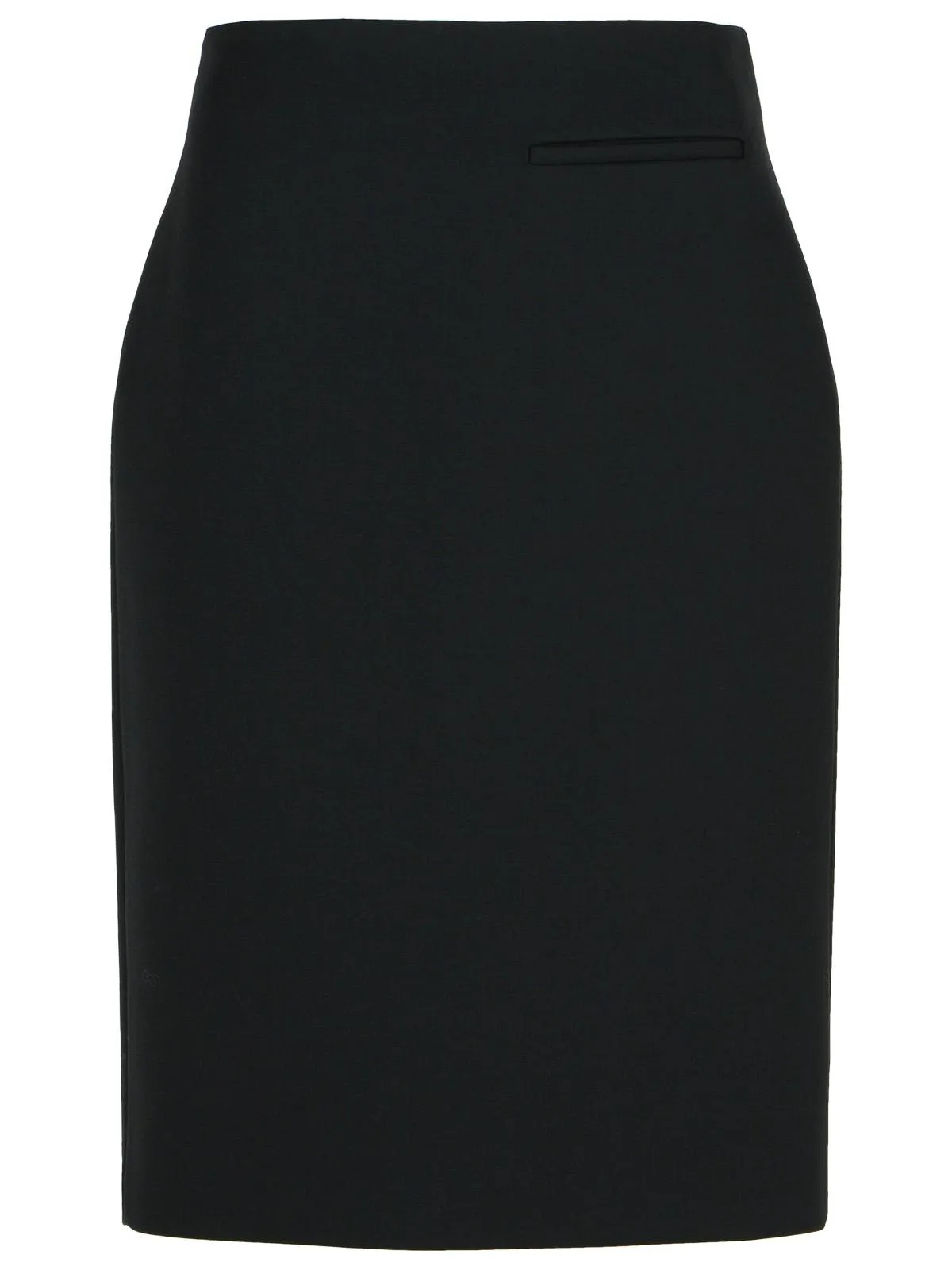 799 'Pencil' Black Wool Blend Skirt