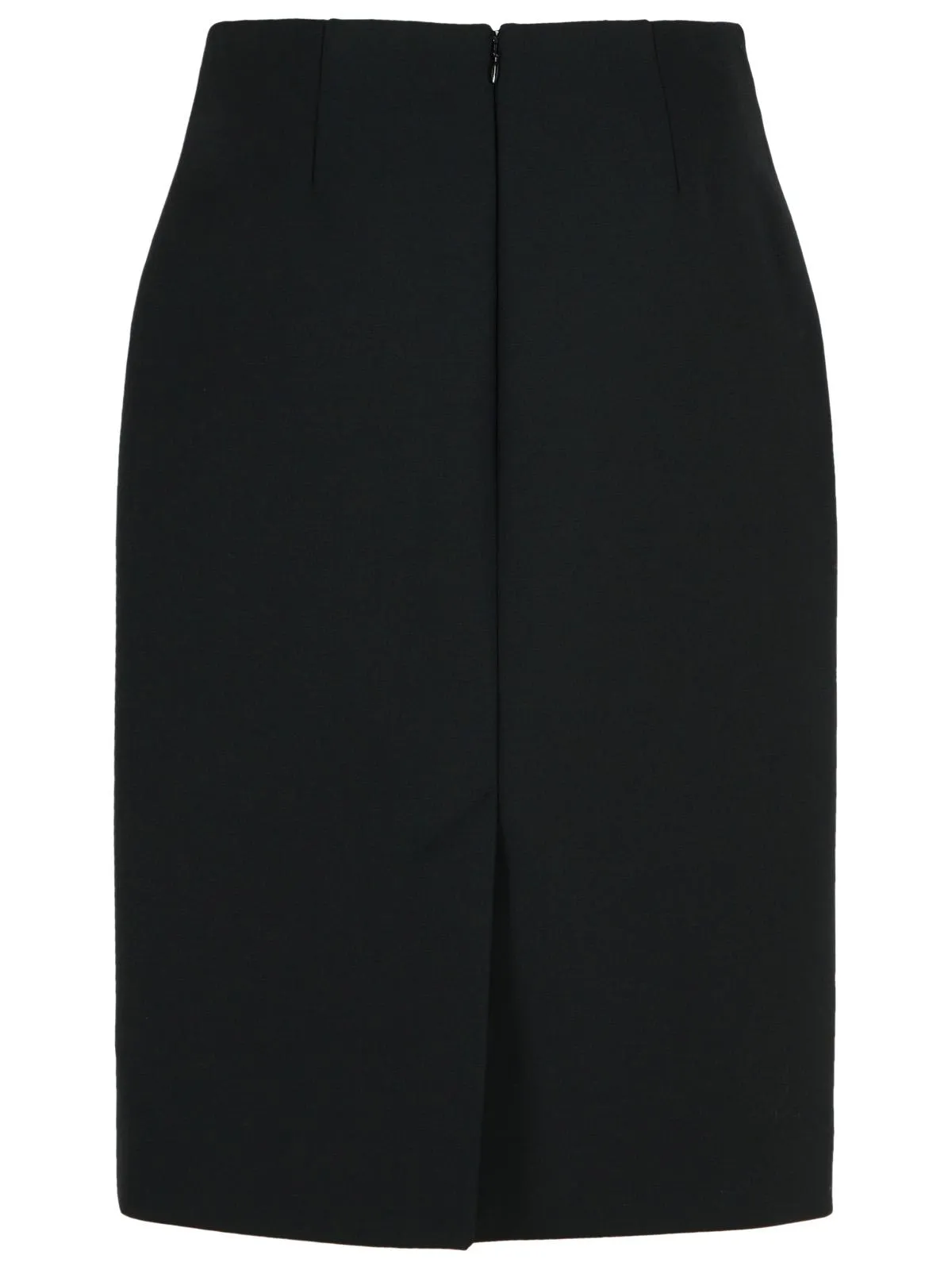 799 'Pencil' Black Wool Blend Skirt