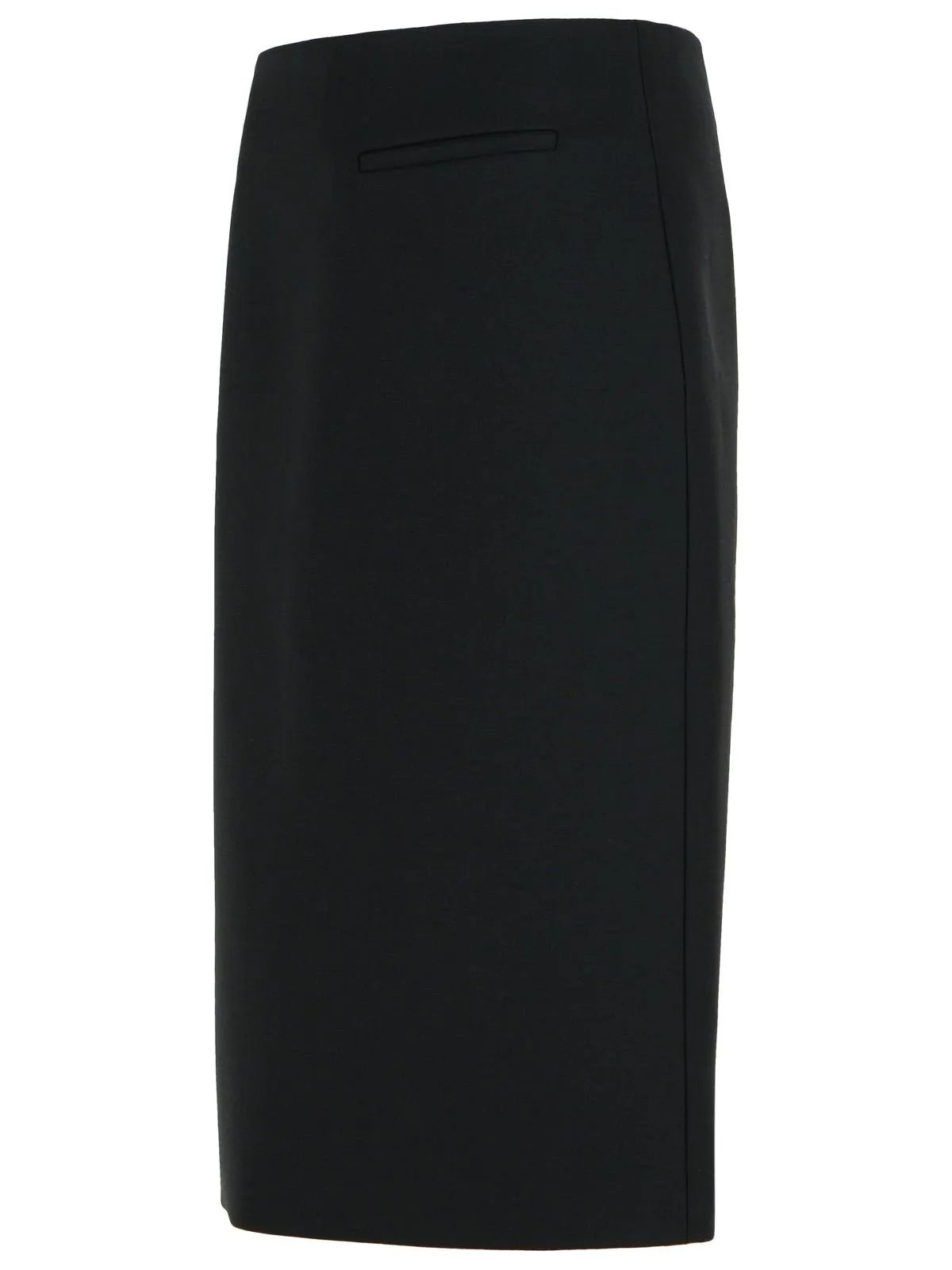 799 'Pencil' Black Wool Blend Skirt