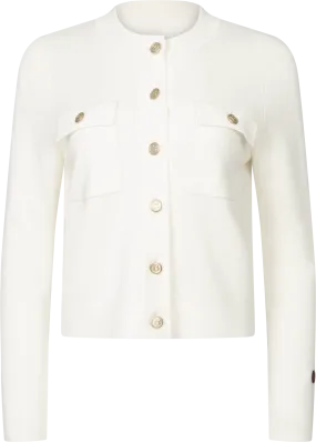 Allie Solid Cardigan - Ecru