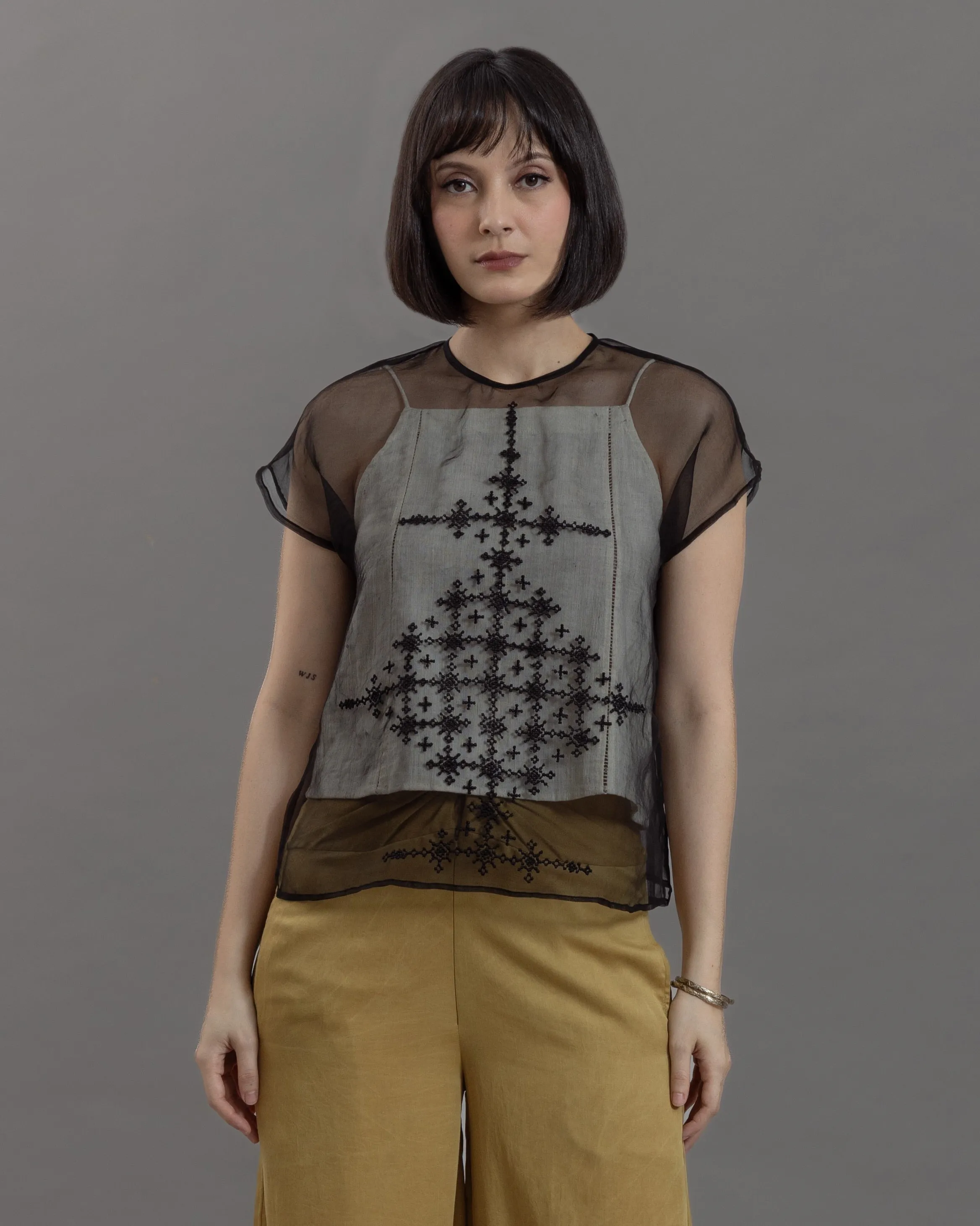 ANGKASA - Organza Crop Tee