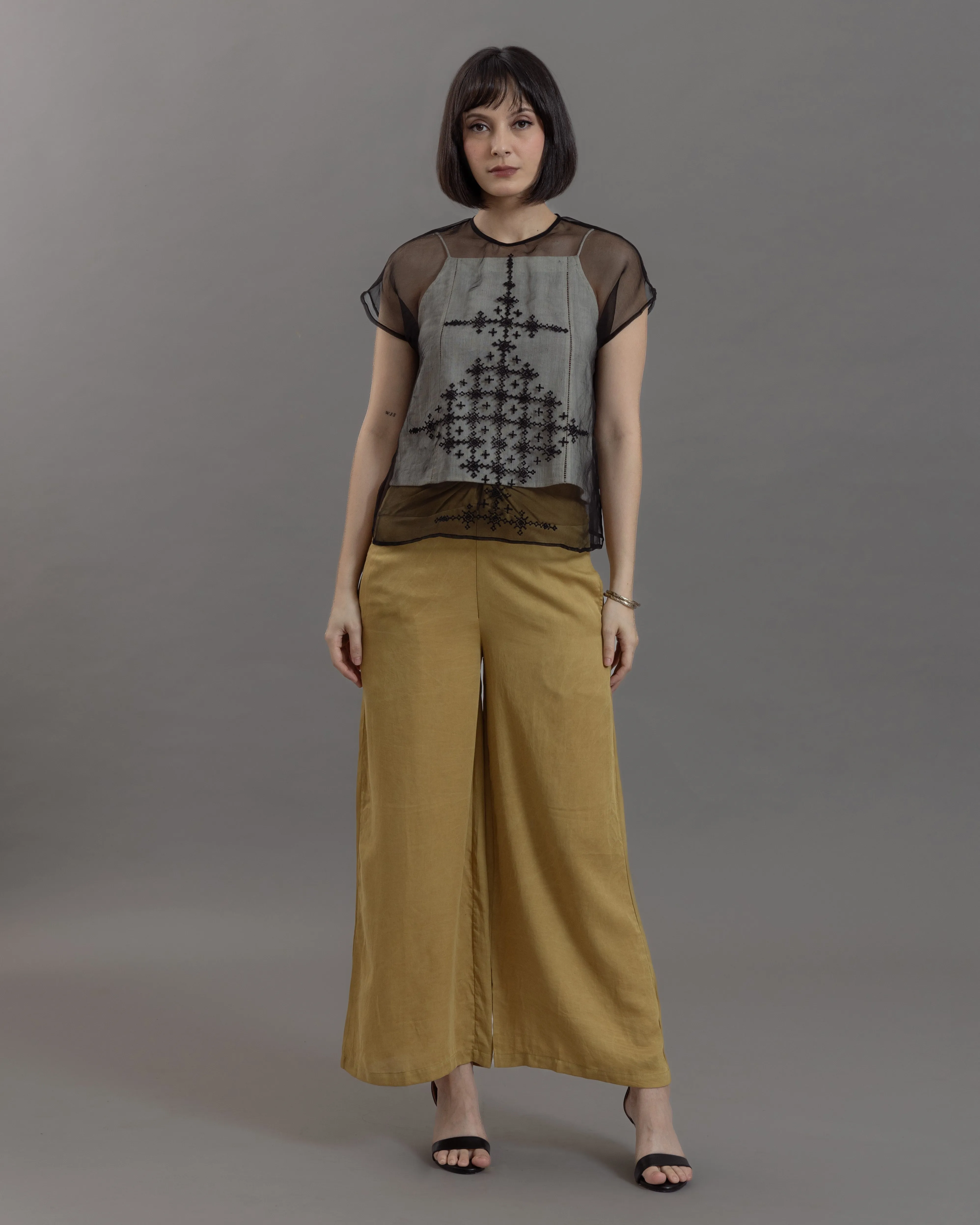 ANGKASA - Organza Crop Tee