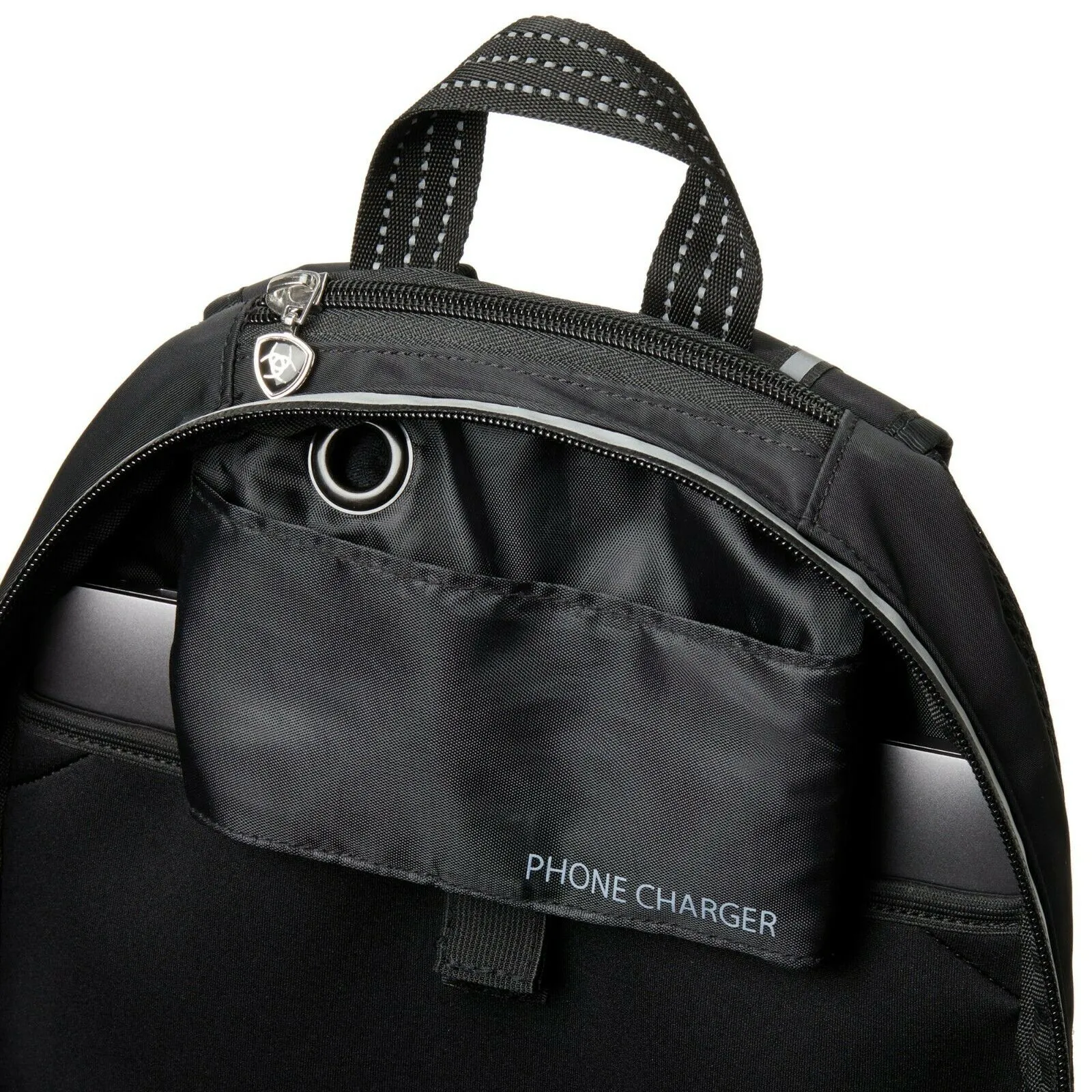 Ariat Ladies Ring Team Black & Grey Helmet Sling Backpack 10018904