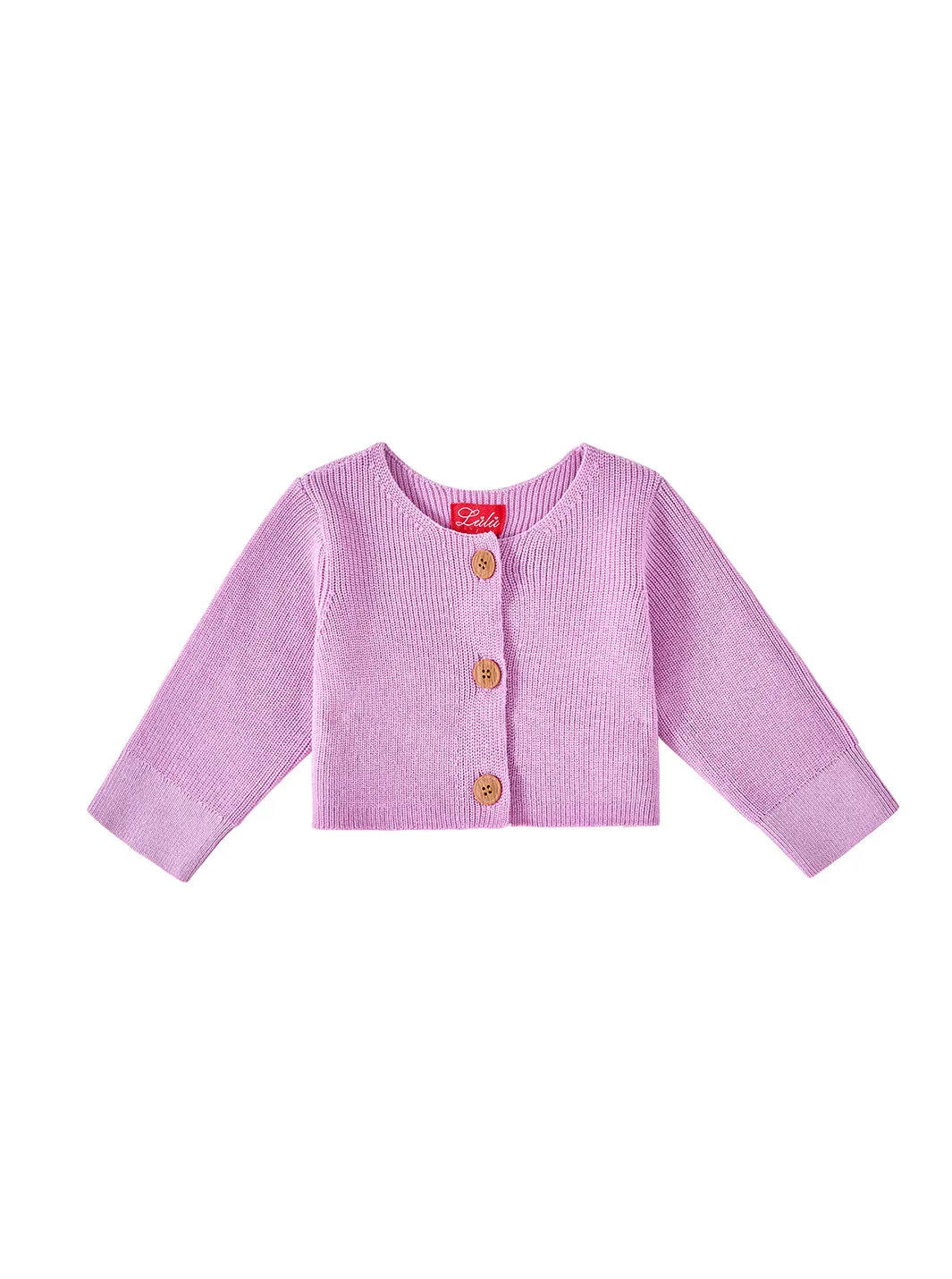 Baby Cardigan Crop Sweater - Lilac