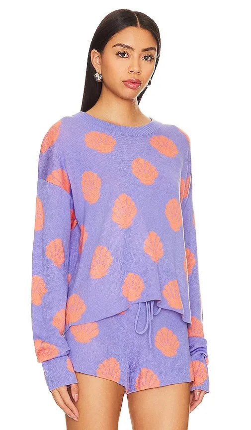 BEACH RIOT Beach Sweater in Purple