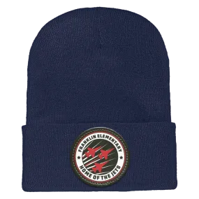 Benjamin Franklin-1501 Yupoong Adult Cuffed Knit Beanie - Circle Patch