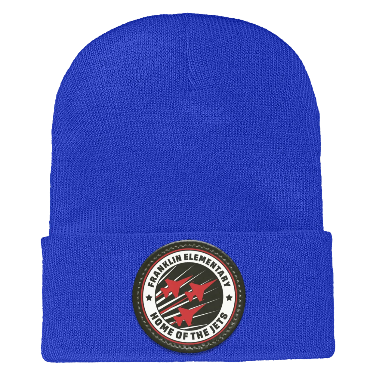 Benjamin Franklin-1501 Yupoong Adult Cuffed Knit Beanie - Circle Patch
