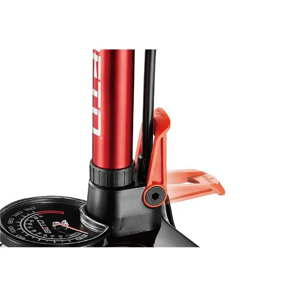 Beto Floor Pump Surge Tubeless with Steel Tank Red