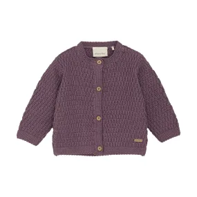 Black Plum Baby Cardigan