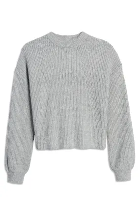 BP. Rib Crop Crewneck Sweater