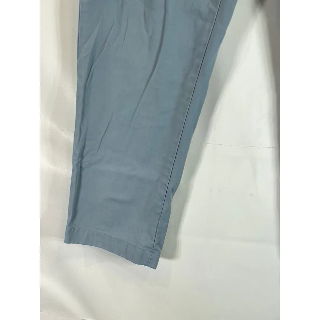 BROOKS BROTHERS Men's Blue Milano Slim-Fit Stretch Supima Chino Pants SZ 38X30