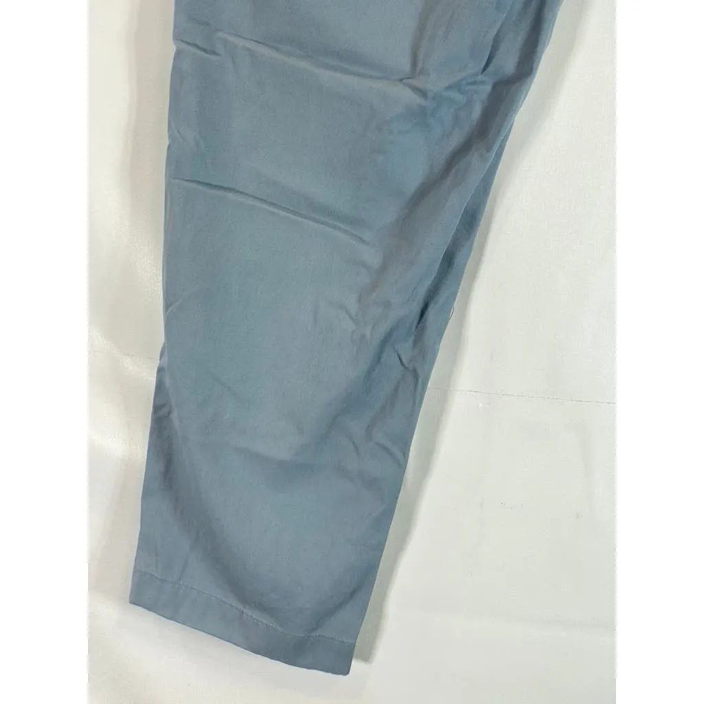 BROOKS BROTHERS Men's Blue Milano Slim-Fit Stretch Supima Chino Pants SZ 38X30