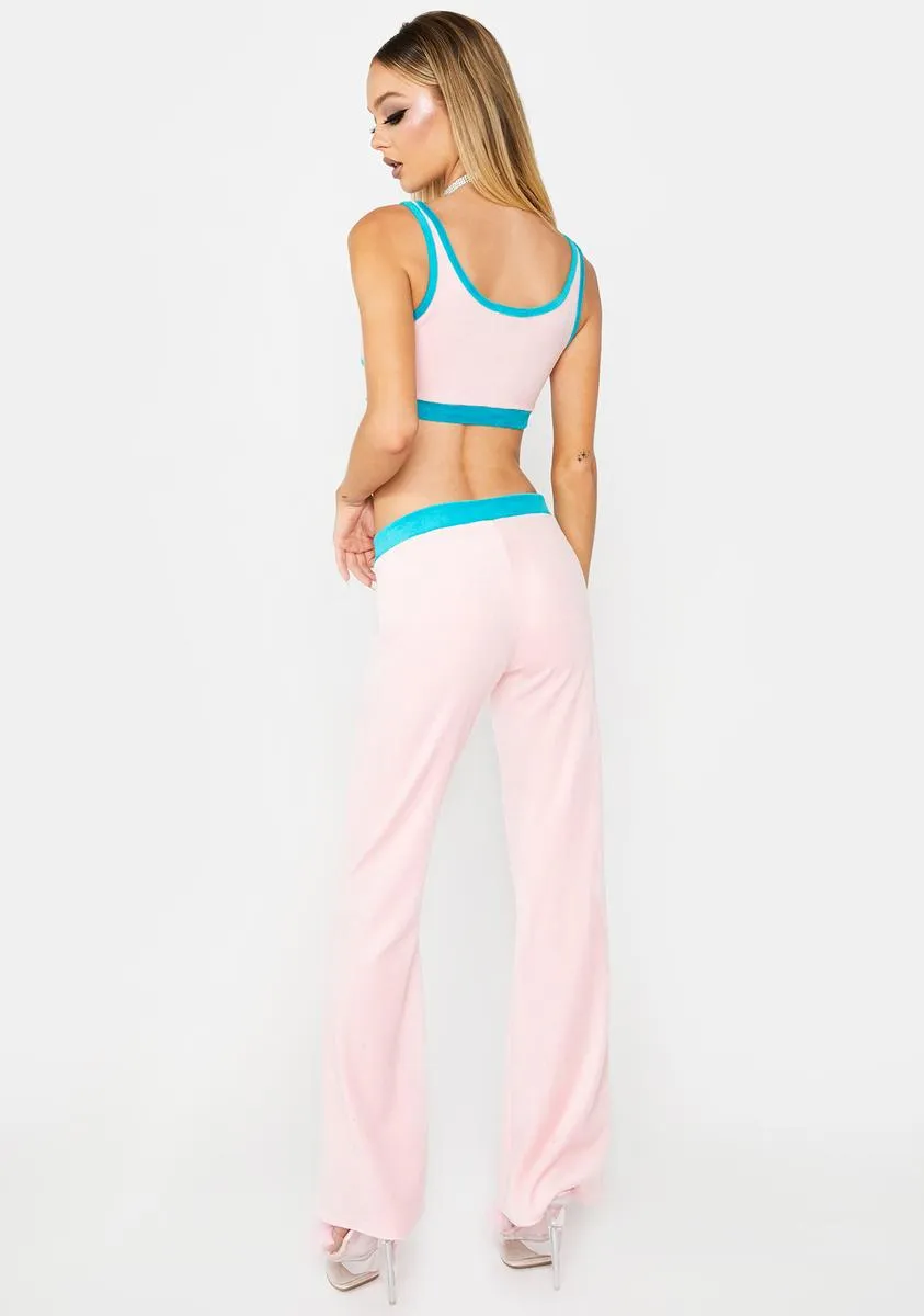 Can't Sit With Us Velour Sweatpants