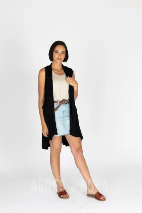 Cascade Vest in Black Modal