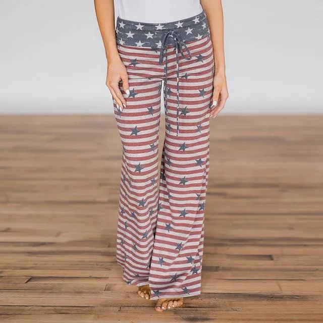 Casual Print Sweatpants