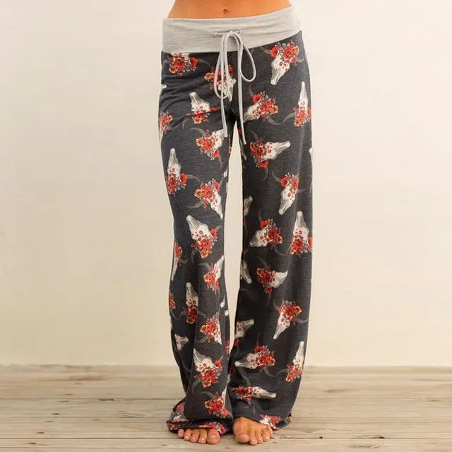 Casual Print Sweatpants