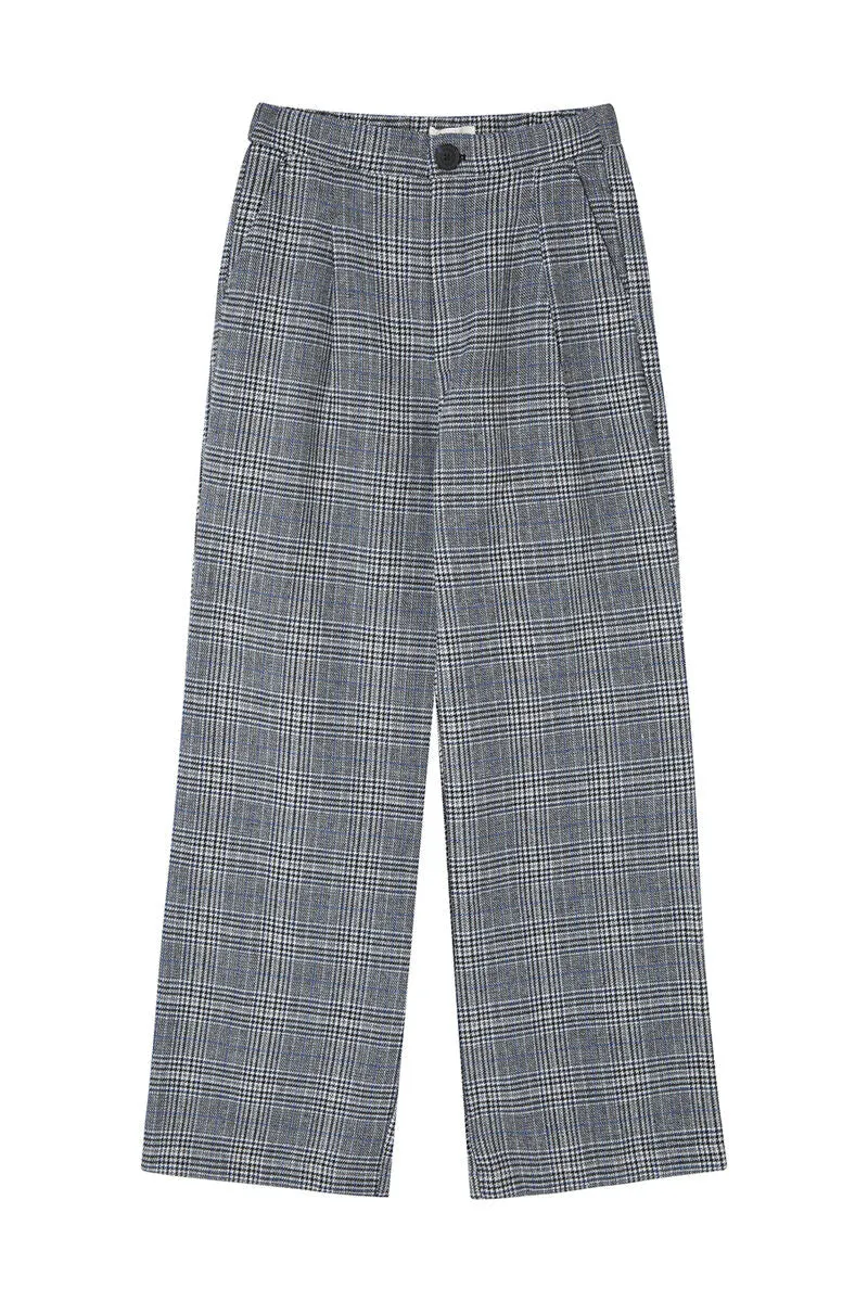 Checked trousers