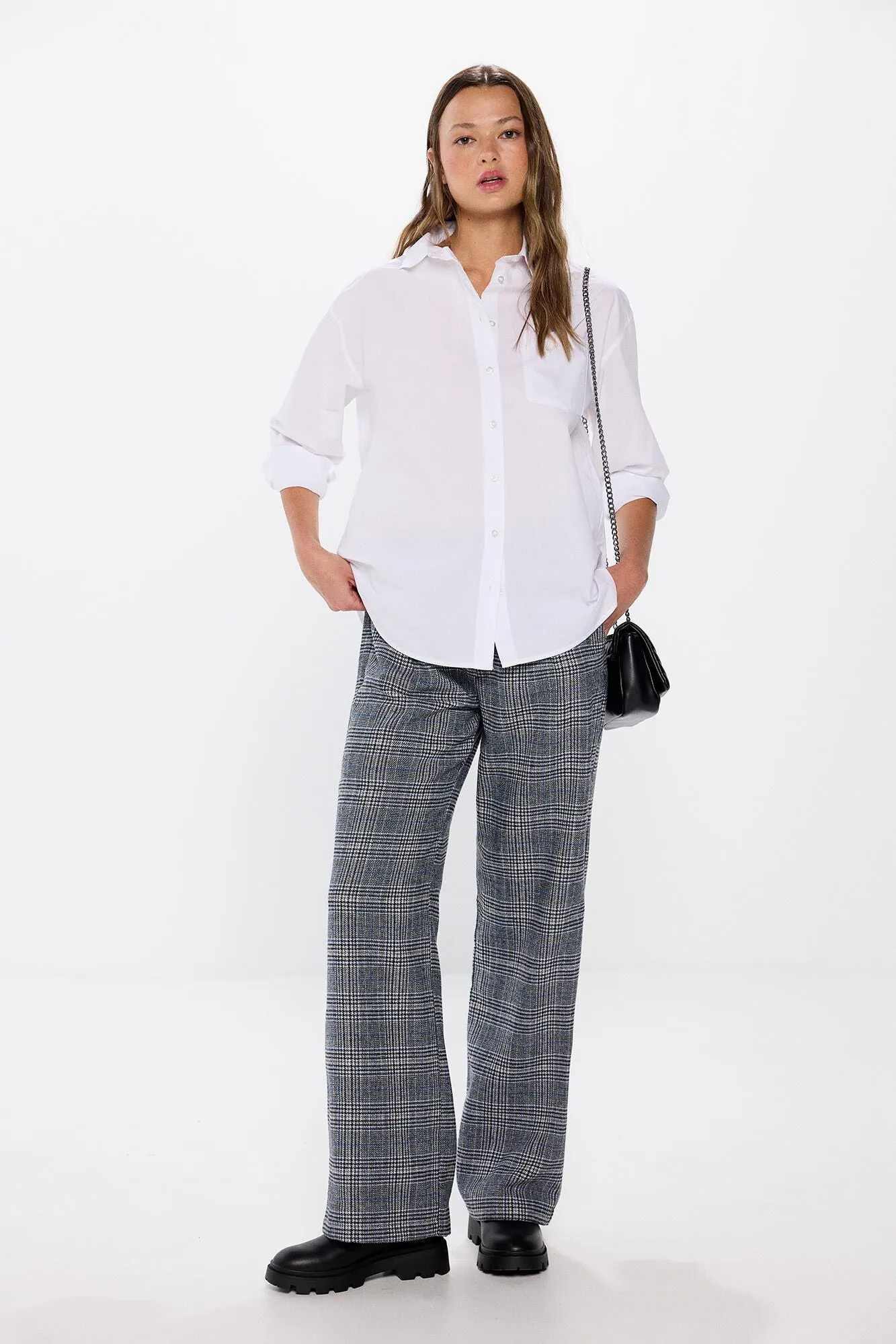 Checked trousers