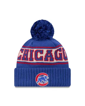 Chicago Cubs Walking Bear Retro Royal Blue Knit Pom Pom