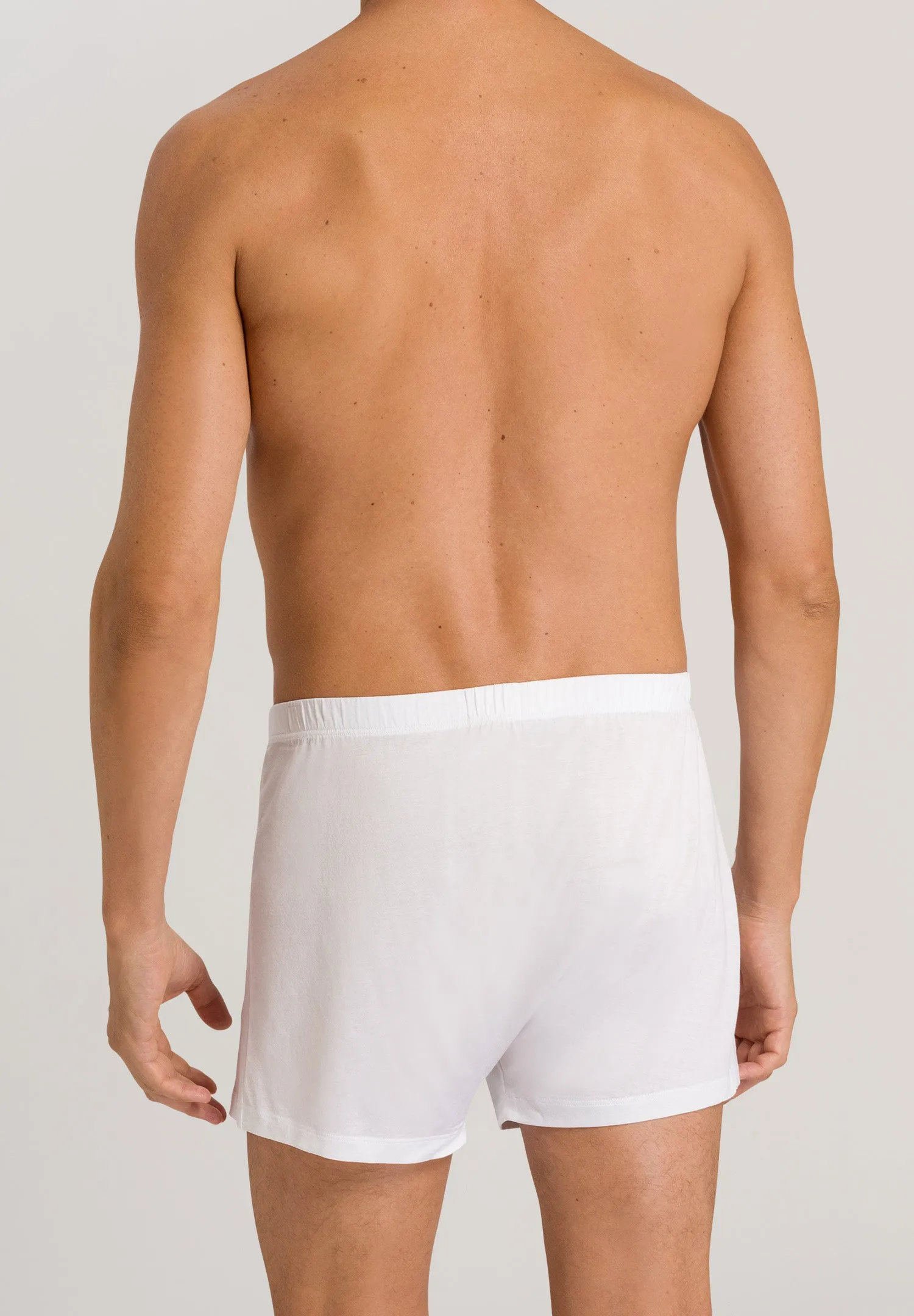 Cotton Sporty Button Fly Cotton Boxer | White 73505-101
