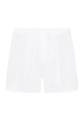 Cotton Sporty Button Fly Cotton Boxer | White 73505-101