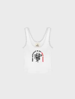 Cowboy Low Crop - Vintage White