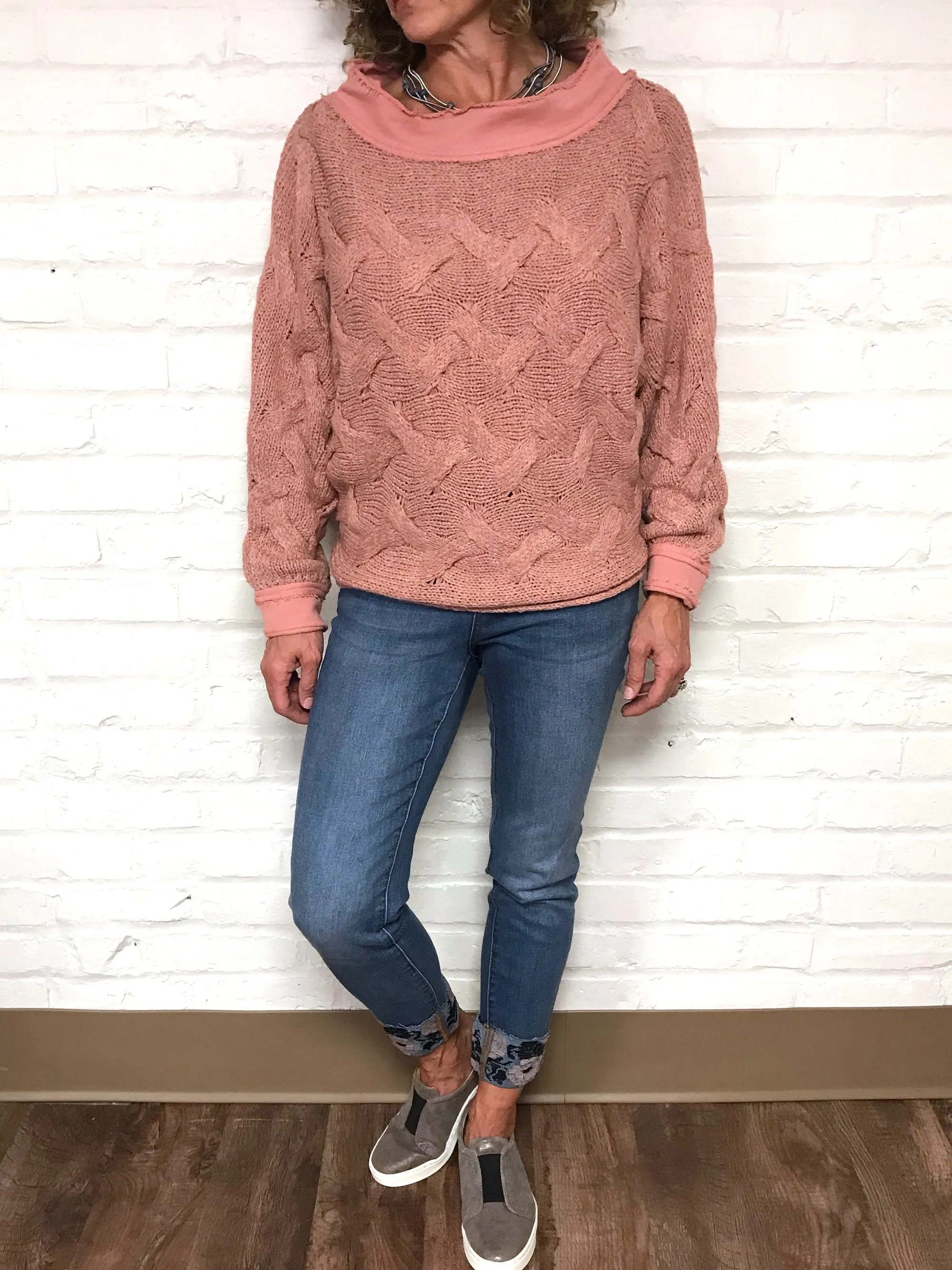 Cozy Drama Sweater - Pink