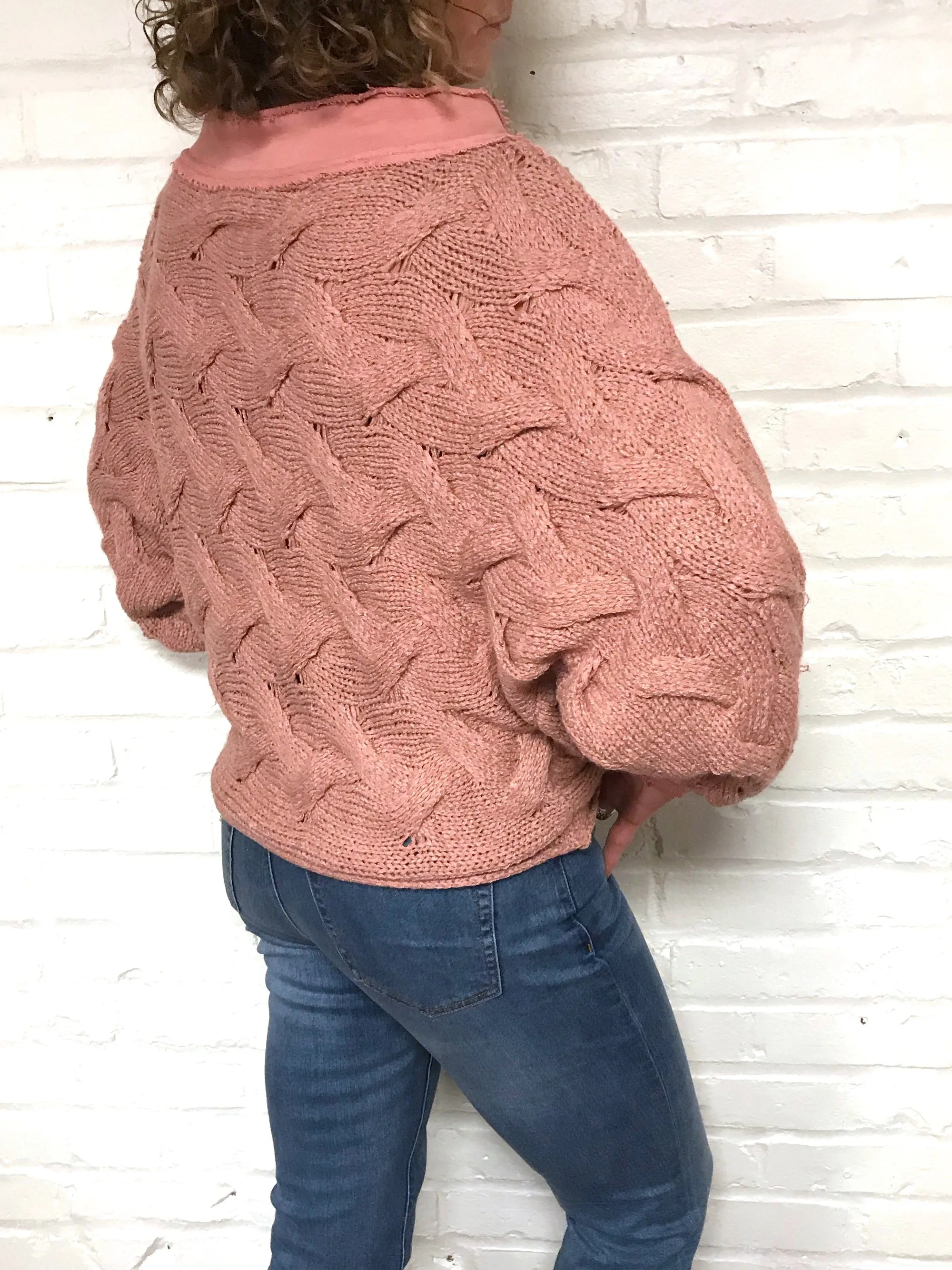 Cozy Drama Sweater - Pink