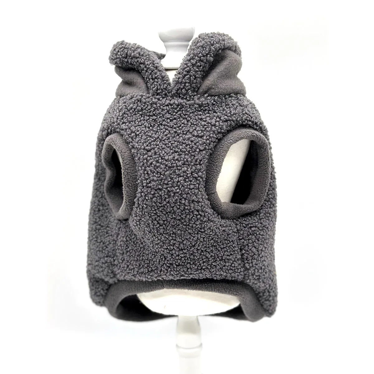 Cozy Sherpa Fleece Pullover - Smoke