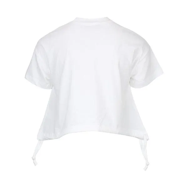 CROP WHITE SHORT SLEEVE T-SHIRT