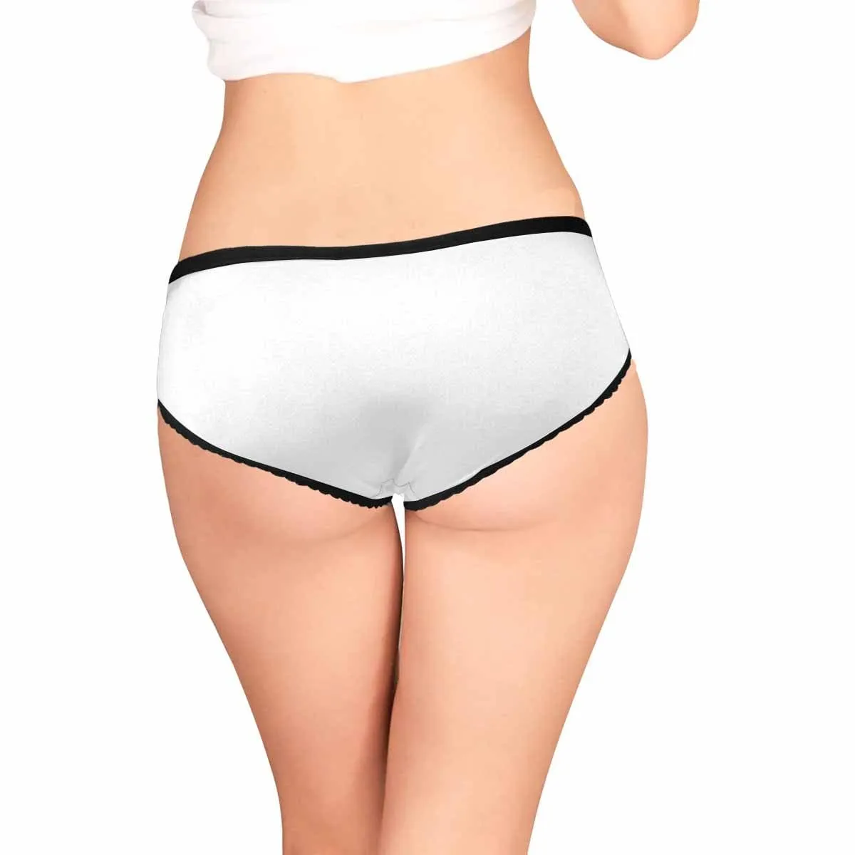 Custom Face Underwear for Women Personalized Scattered Love Women's All Over Print High-cut Briefs