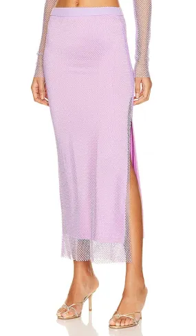 Essentiel Antwerp Flaminglips Net Pencil Skirt in Lavender