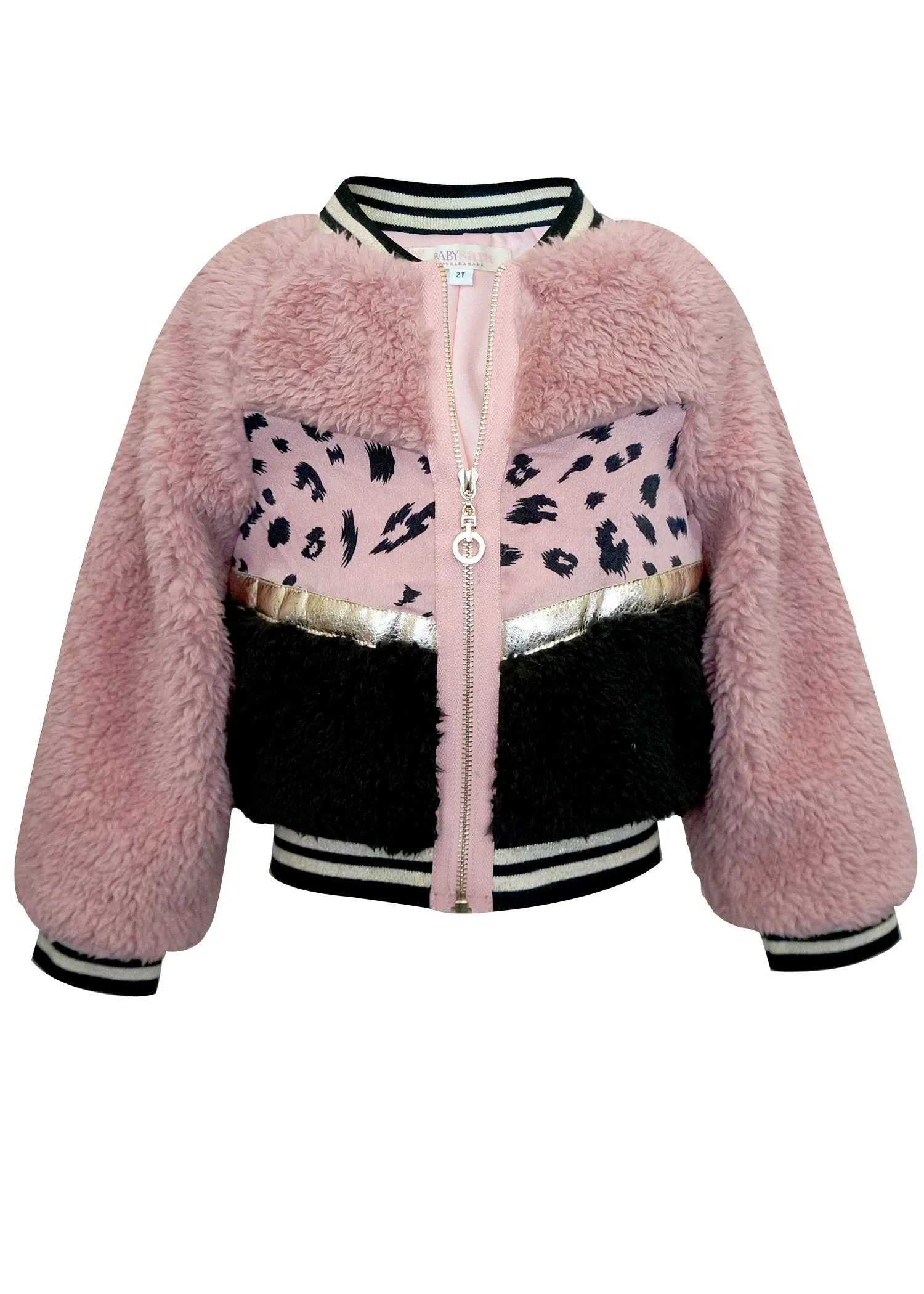 FAUX FUR BOMBER JACKET (B34218