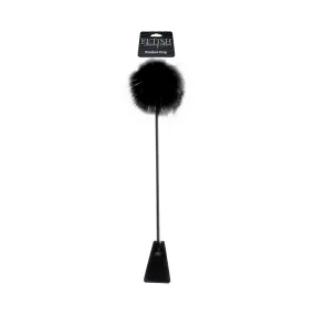 Ffle Feather Crop Black