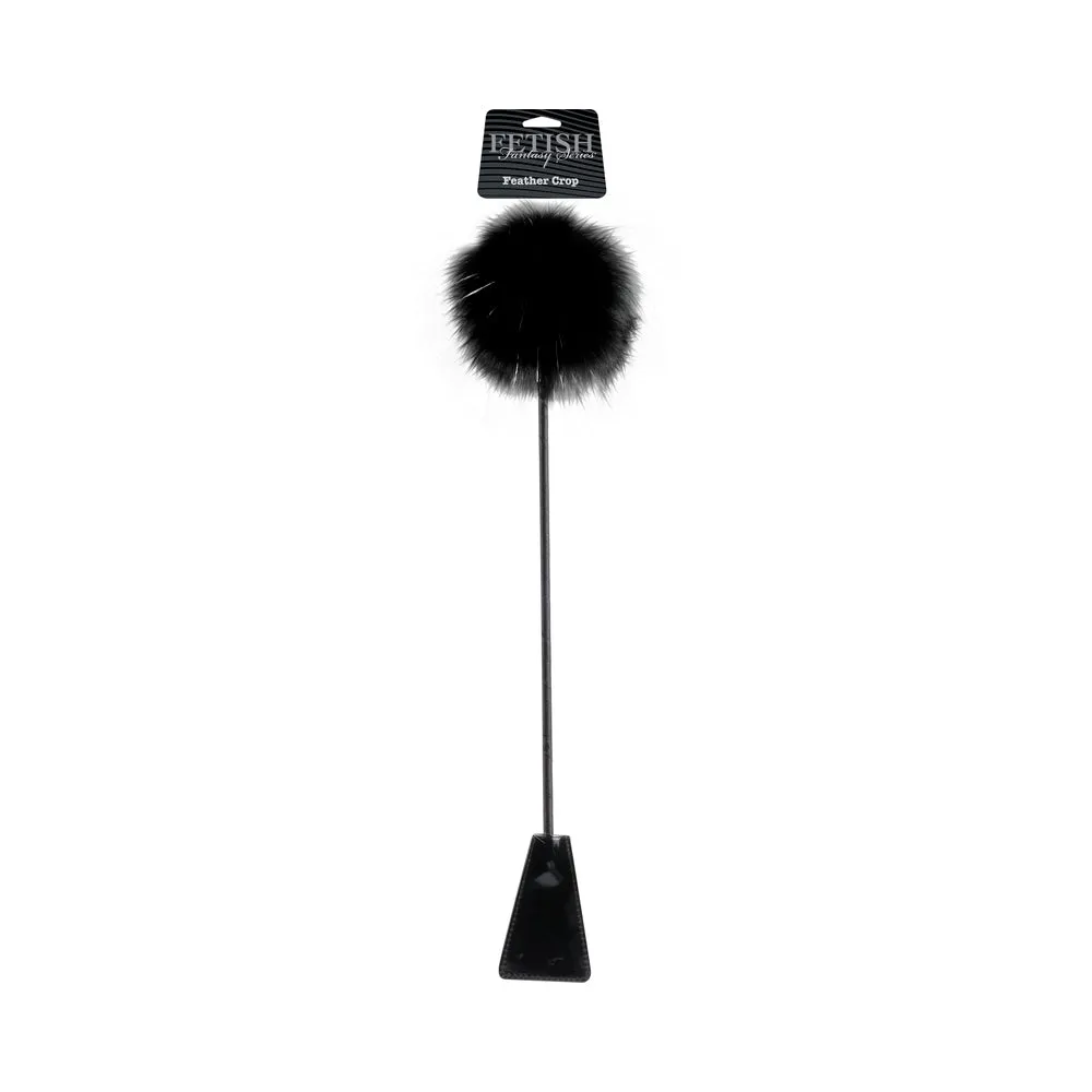 Ffle Feather Crop Black