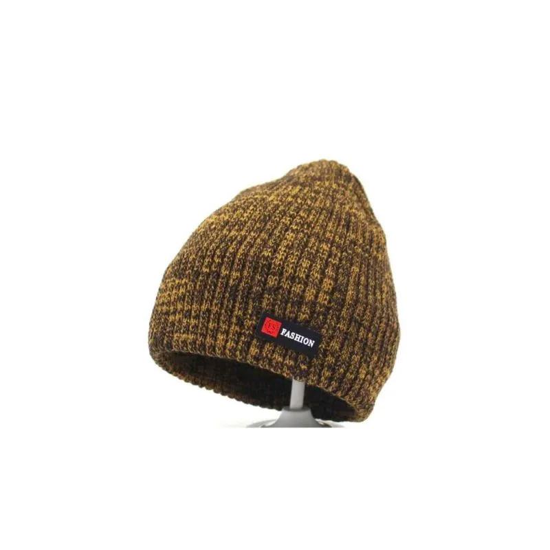 Fleece Lined Knit Beanie Hat