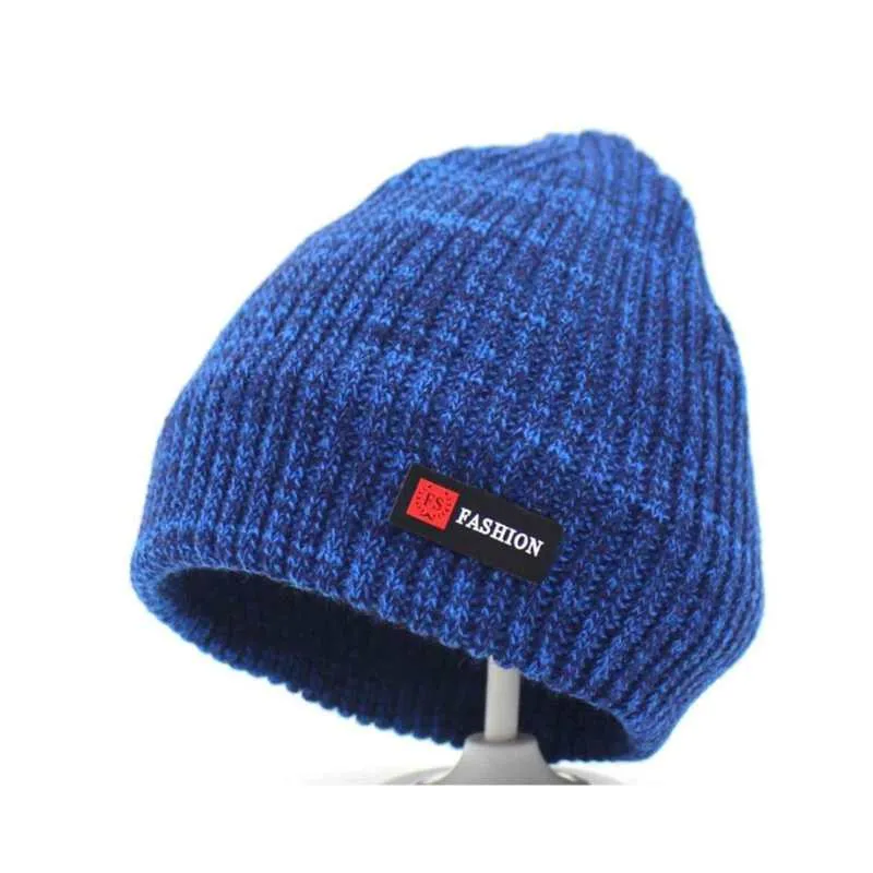 Fleece Lined Knit Beanie Hat