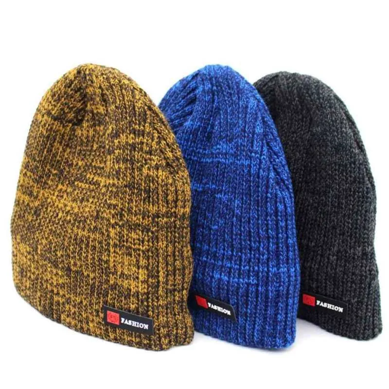Fleece Lined Knit Beanie Hat
