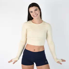 FLEO Foundation Long Sleeve Crop - Sand