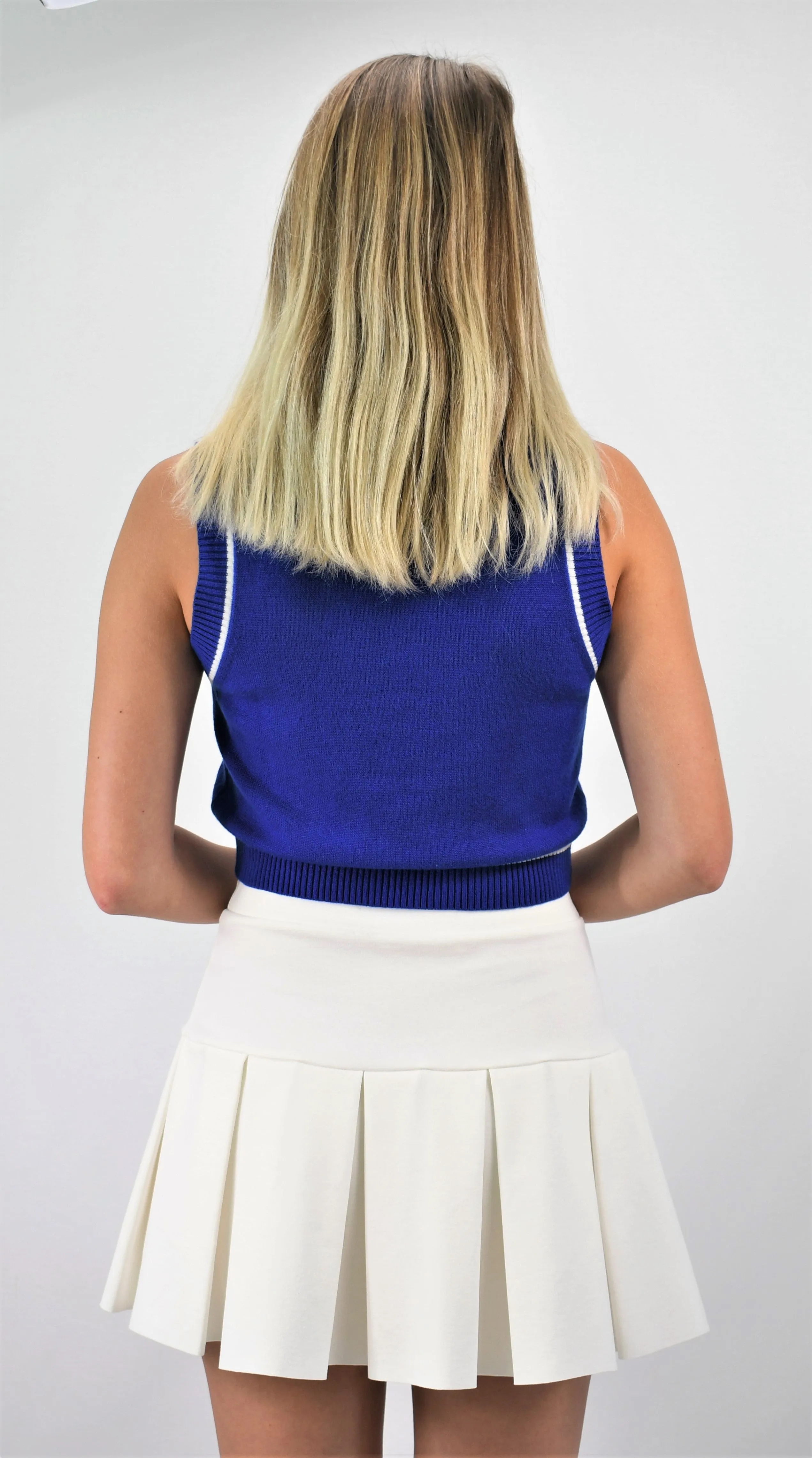Follow Me Crop Sweater Vest