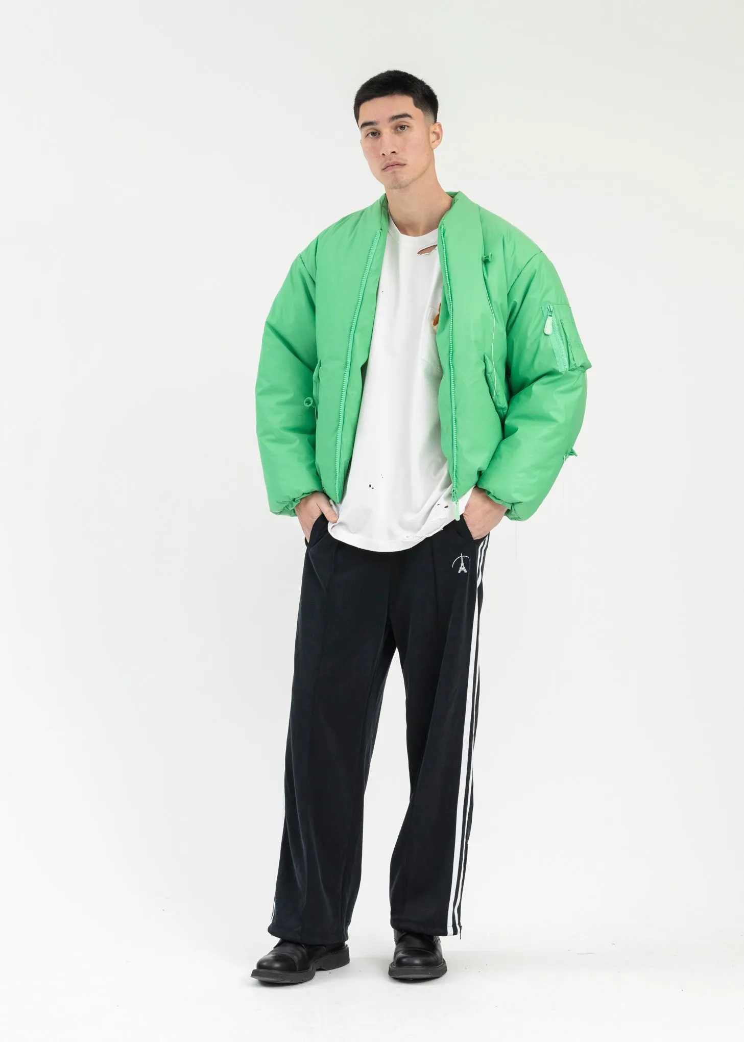 GREEN BALLOON BOMBER JACKET