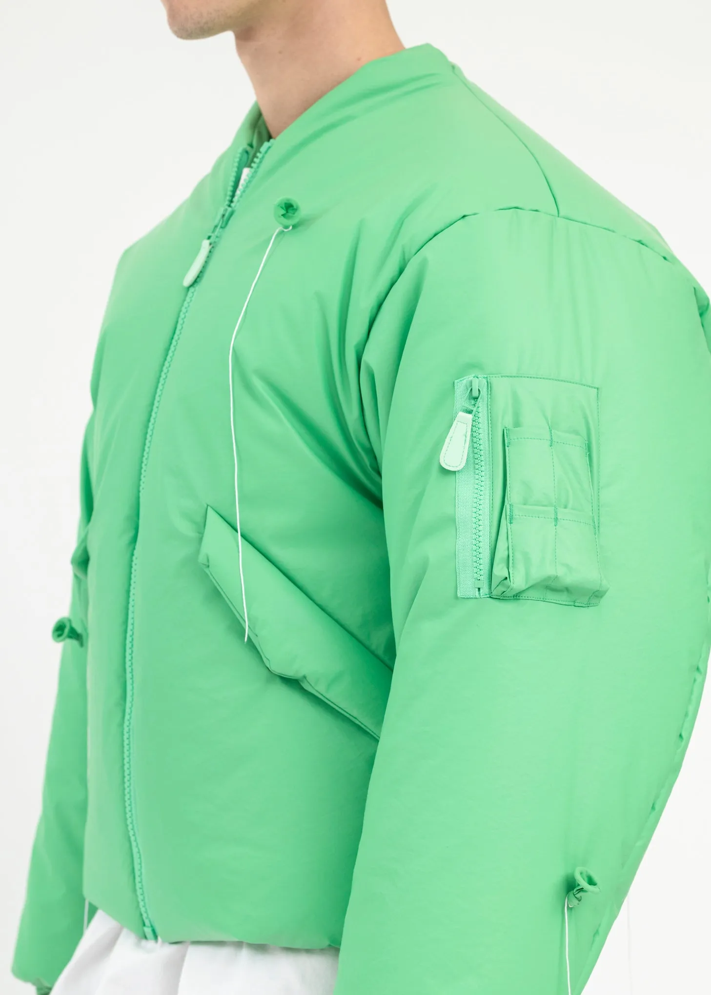 GREEN BALLOON BOMBER JACKET