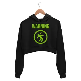 Green Day Crop Hoodie - Warning