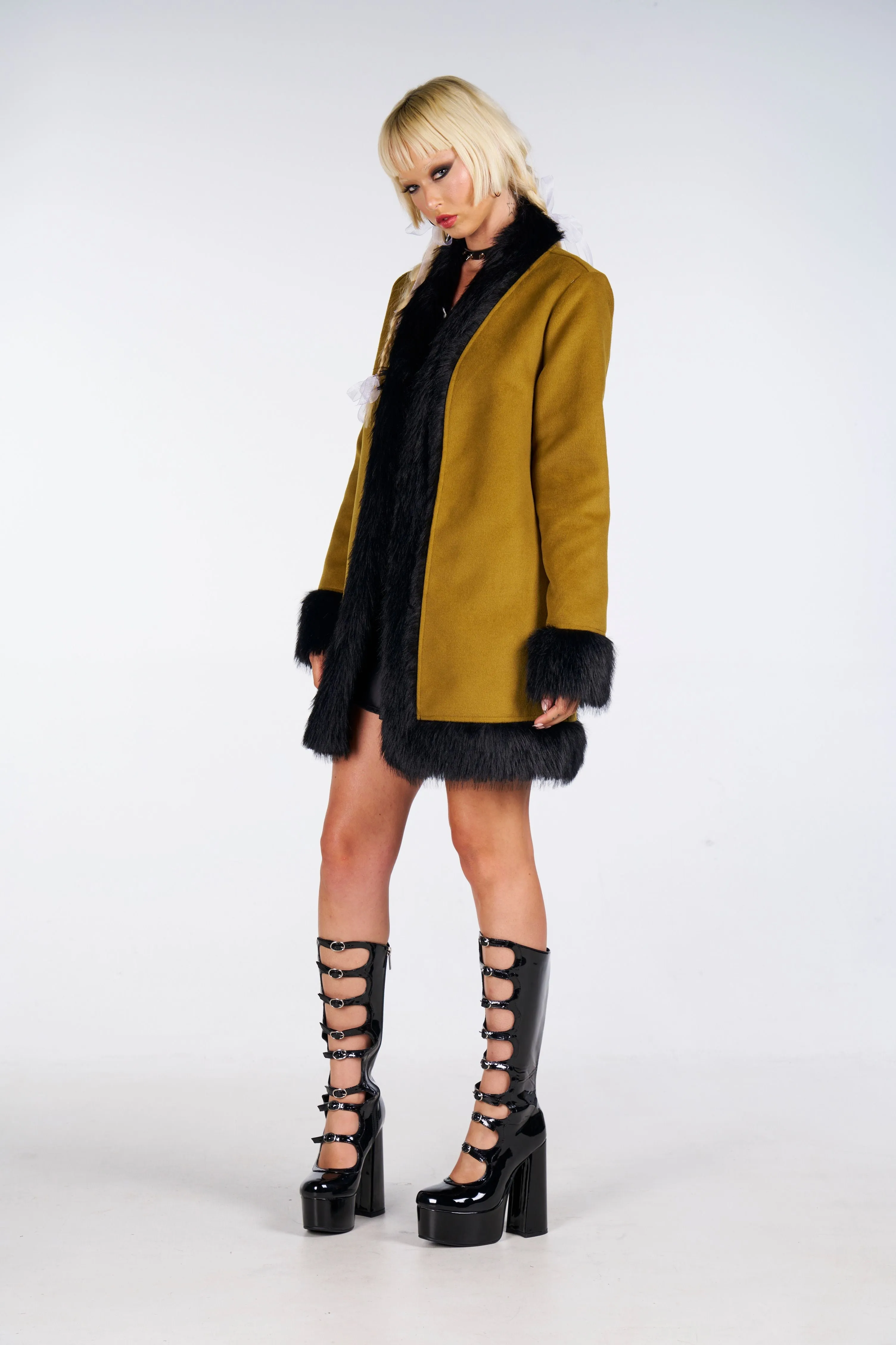 Green Ivy Fur Coat