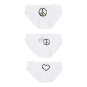 Heart &  Peace 3 Pack Underwear