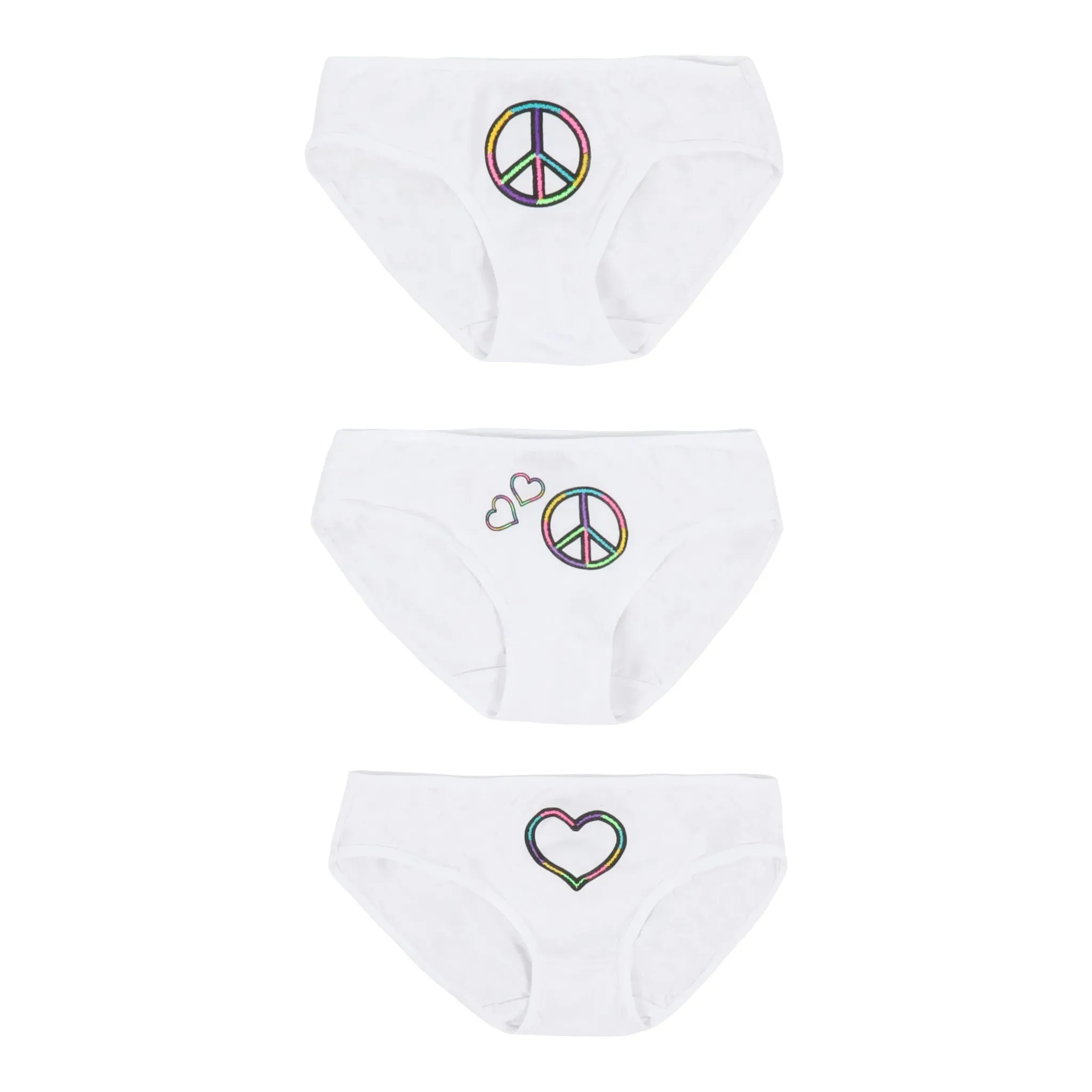 Heart &  Peace 3 Pack Underwear