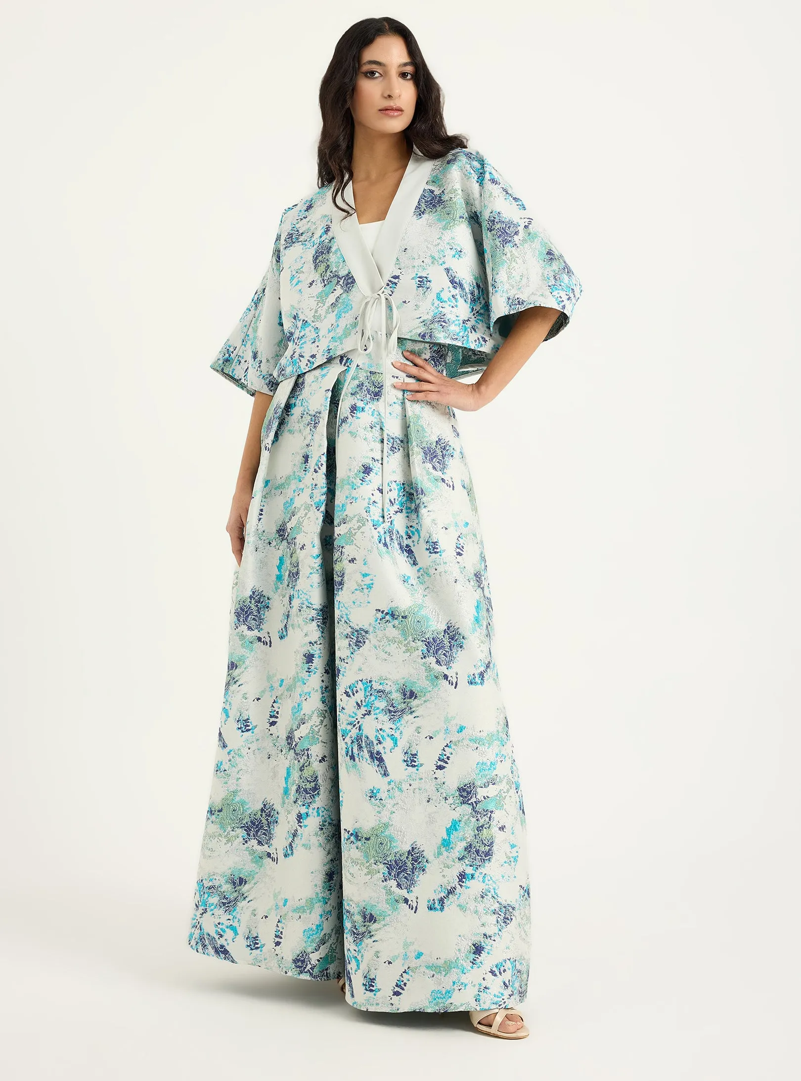 Jacquard Jacket & Skirt Set