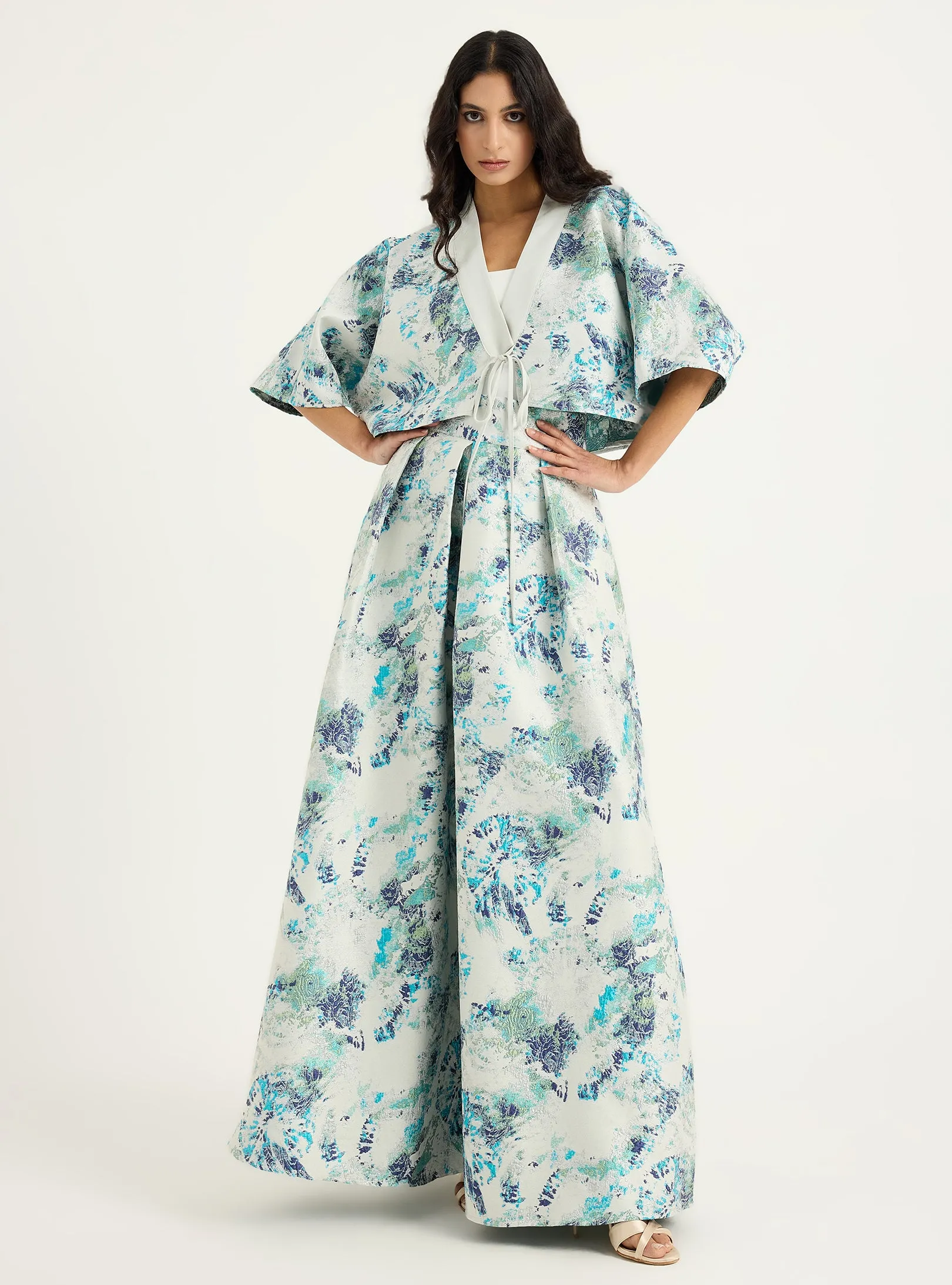 Jacquard Jacket & Skirt Set